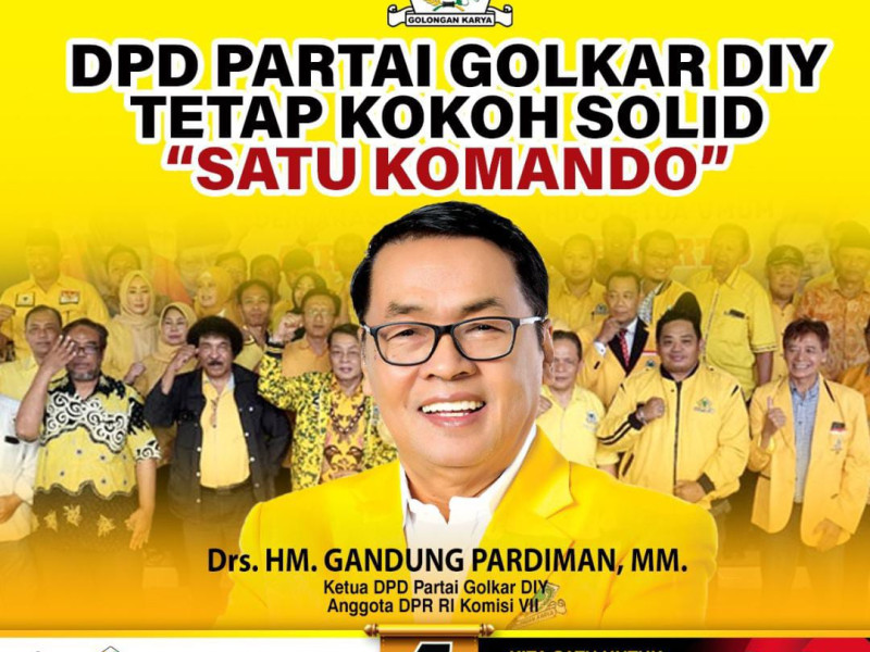 Kepiawaian Gandung Pardiman dalam Kepemimpinan Golkar DIY Diakui KSTI