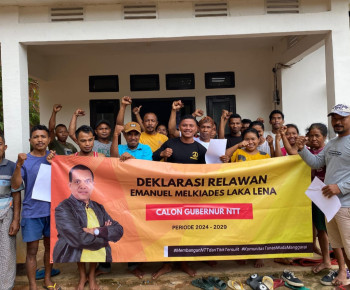 Relawan Tunas Muda Rahut Manggarai Deklarasikan Dukungan ke MLL Sebagai Balon Gubernur NTT
