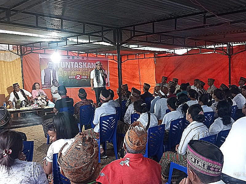 Matias Masir Beberkan Alasan Dukungan, Ratusan Warga Wudi – Cibal Komitmen Menangkan Hery Fabi