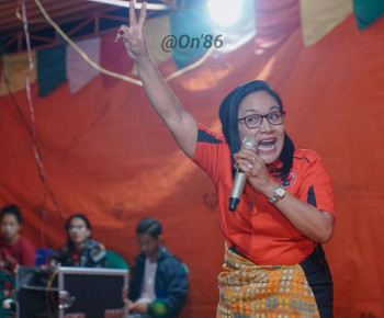 Maria Moto Ajak Masyarakat Gelong Raya Pilih Hery Fabi