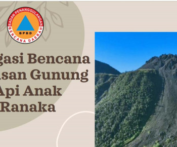 Upaya Mitigasi Bencana Letusan Gunung Api Anak Ranaka, Berikut Langkah-langkah Pemkab Manggarai