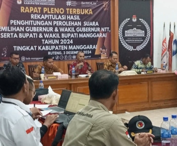 Hasil Pleno KPUD, Hery Fabi Raih Suara Terbanyak Pilkada Manggarai