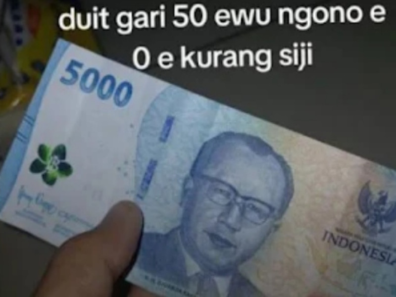 Ramai Uang Pecahan Rp50.000 Kurang Angka 0, Ini Penjelasan BI