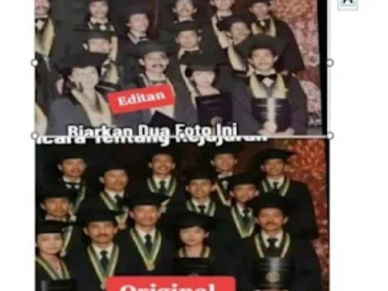 Temuan Ahli Digital Forensik Rismon Sianipar: Foto Wisuda Jokowi di Medsos Hasil Editan