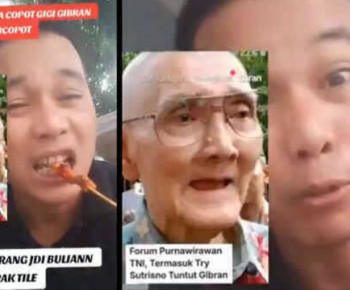 Daripada Copot Gibran, Pemuda Ingusan Ini Ancam Copot Gigi Wakil Presiden Try Sutrisno