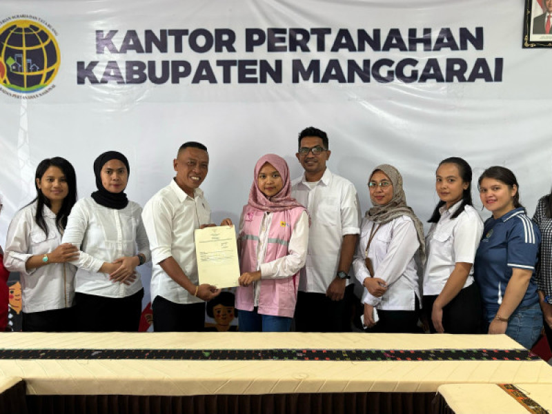 7 Sertifikat Terbit, BPN Sukses Amankan Aset Energi Bersih di Manggarai