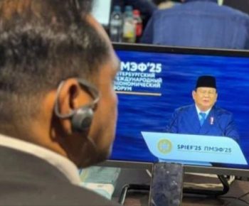 Pidato di Rusia, Prabowo Klaim Pertumbuhan Ekonomi RI Dekati 7%