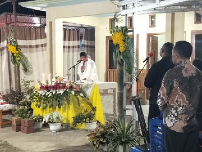 Mengalami Penyertaan Tuhan, Keluarga Aprianto Nahat Gelar Misa Syukur
