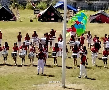 Drum Band SMP Negeri 1 Langke Rembong Diminta Tampil Sambut Peserta Tour De EnTeTe