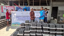 PLN Manfaatkan FABA PLTU Jeranjang Jadi Batako Ramah Lingkungan untuk Fasilitas Umum dan Sekolah