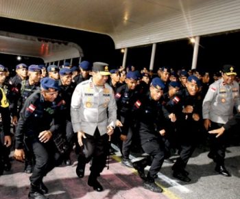 Komodo Timur Brimobda NTT Dilepas Kapolda ke Jakarta