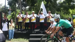 Jalanan dalam Kota Lintasan Pesepeda Tour De EnTeTe di Manggarai Rampung Ditambal