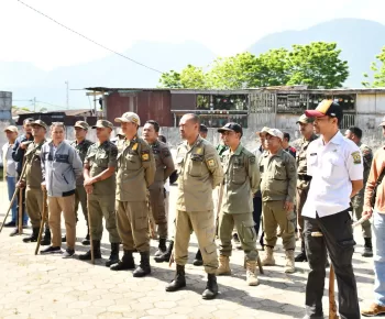 Lakukan Penertiban HPR, Satgas TPR Langke Rembong Gelar Apel Siaga