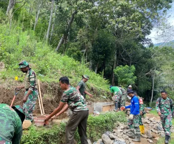 Kodim 1612/Manggarai Buka Akses Jalan Pertanian, Tuntaskan Keterisolasian Desa