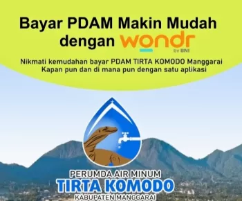 Bayar Tagihan Air Cukup dari Rumah, Wondr BNI Manjakan Pelanggan Perumda Tirta Komodo