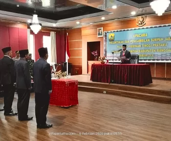 Bupati Manggarai Lantik 4 Kepala Dinas Baru