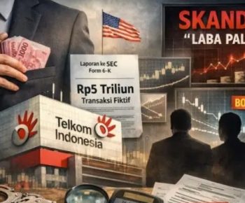 Skandal “Laba Palsu” PT Telkom Indonesia Tbk, Rp5 Triliun Transaksi Fiktif!
