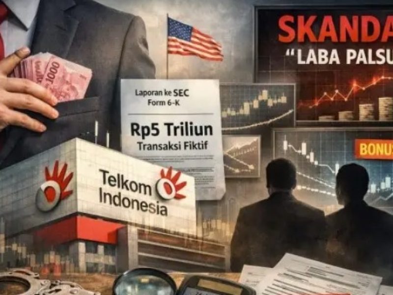 Skandal “Laba Palsu” PT Telkom Indonesia Tbk, Rp5 Triliun Transaksi Fiktif!