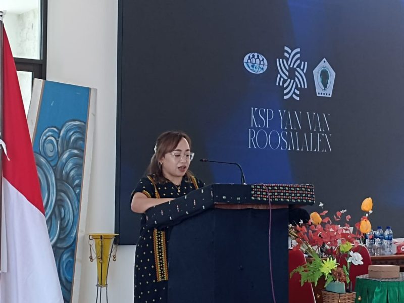 Dalam sambutan pembuka, Susana Carolina Eden menegaskan bahwa RAT tidak sekadar menjadi agenda tahunan, melainkan momentum refleksi bersama untuk memperkuat fondasi koperasi. Sumber Foto: Elvis Hadun