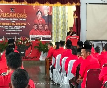 Penyegaran Organisasi, PDI Perjuangan Lantik 132 Pengurus PAC Sekabupaten Manggarai