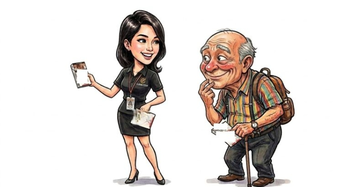 SPG Cantik Digarap Bapak Tua Genit, Tingkahnya Bikin Emosi