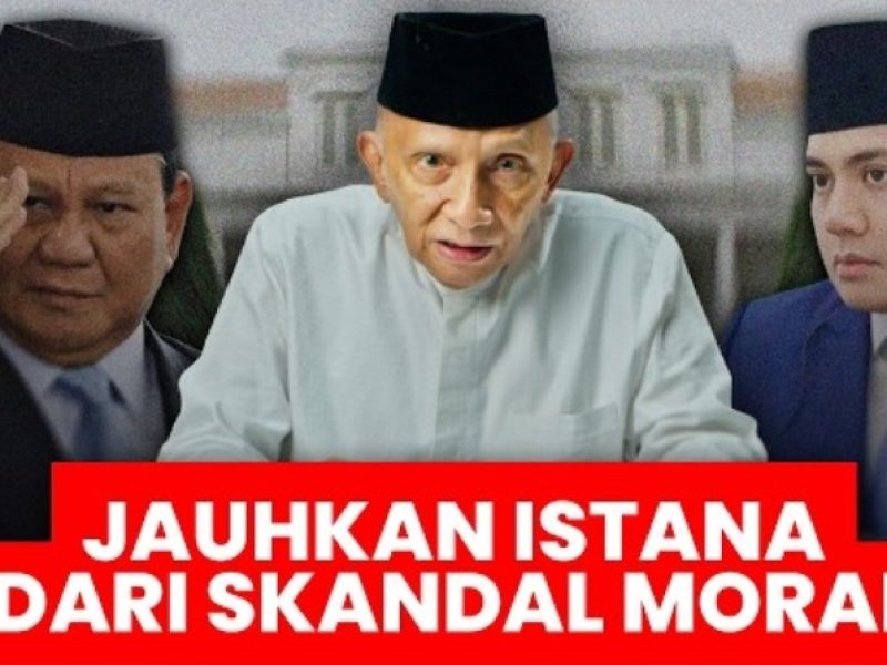 Disebut Gay, Amien Rais Usulkan Prabowo Pecat Seskab Teddy