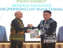 Rizki Aftarianto Serahkan Estafet Kepemimpinan PLN UIP Nusra kepada RDW Manurung
