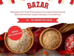 Sambut HUT ke-81 RI, CV Anugerah Raya Gelar Bazar Beras dan Sembako Murah di Reo dan Ruteng