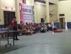 Bupati CUP I Turnamen Tenis Meja Antar-Instansi Kabupaten Manggarai Resmi Dibuka