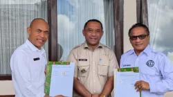 Disaksikan Bupati, Bapenda dan BPN Manggarai Resmi Teken PKS Integrasi Data Pertanahan dan Perpajakan
