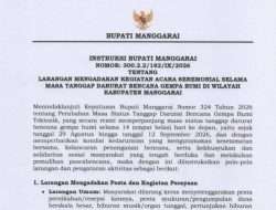 Pemkab Manggarai Larang Pesta Selama Masa Tanggap Darurat Gempa
