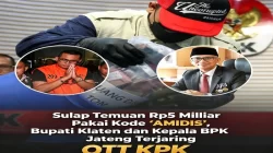 Sulap Temuan Rp5 Miliar Pakai Kode AMIDIS, Bupati Klaten dan Kepala BPK Jateng Terjaring OTT KPK