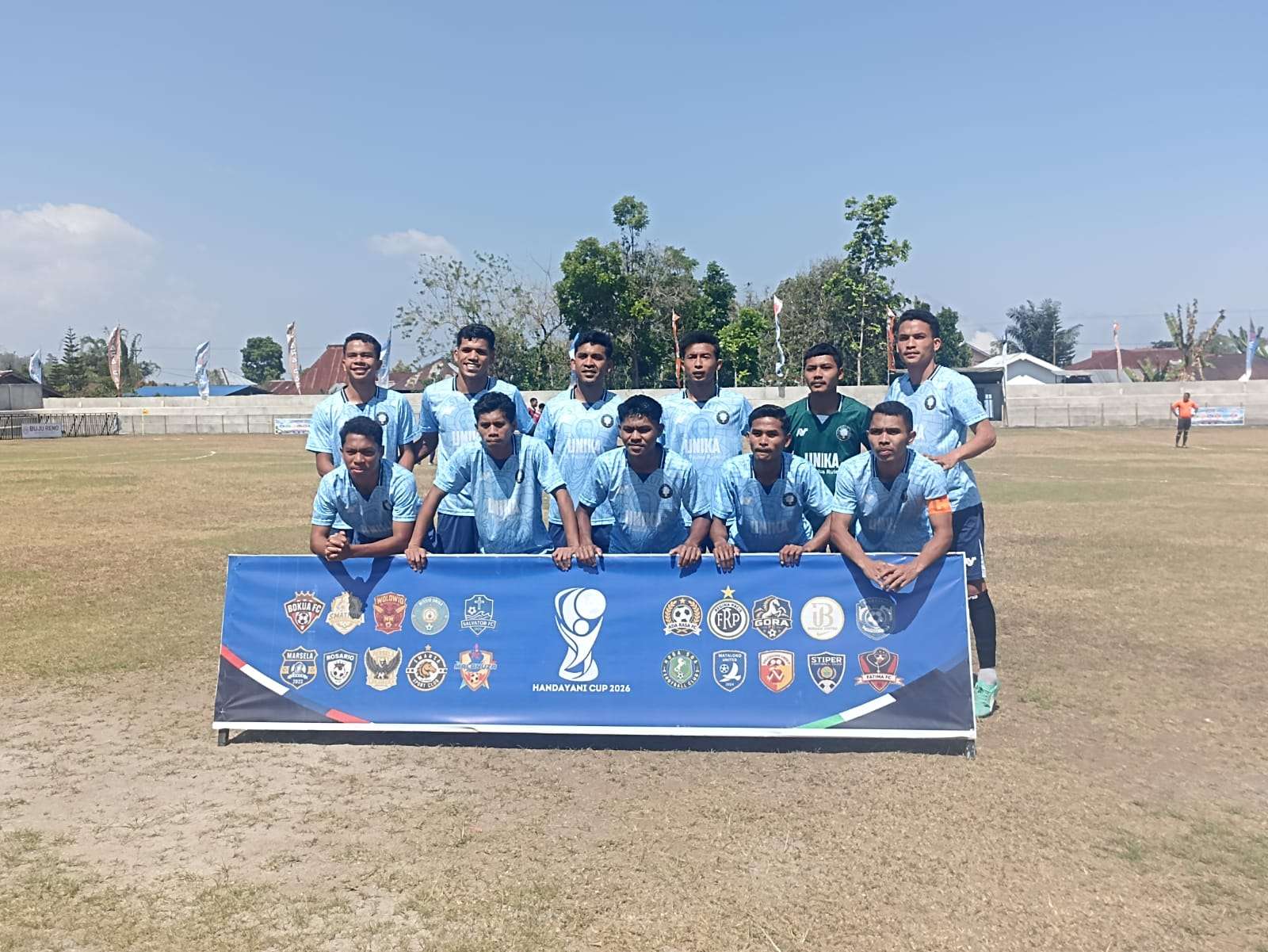 Missio FC bermain imbang 1-1 melawan Wolowio FC pada Handayani Cup 2026 di Golewa. Indra Woda dan Idin Sani mencetak gol pada babak kedua.